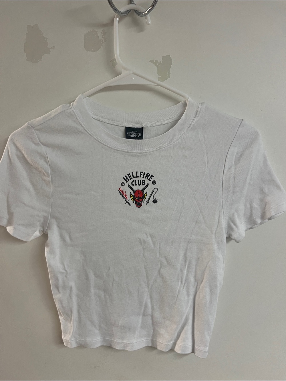 Kids White Hellfire Club Graphic Tee by Stranger Things